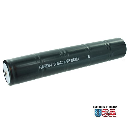 EXELL BATTERY Flashlight Battery 6V 2500mAh NICD Replaces 20170 EBFLB-NCD-4